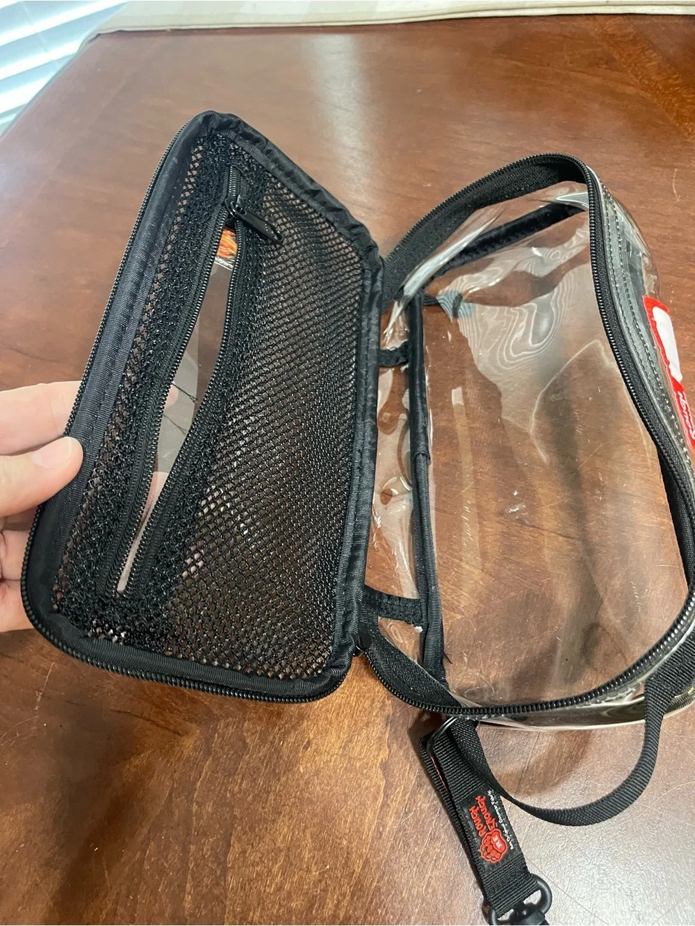 ROUGH ENOUGH TSA Approved Toiletry Bag clear travel